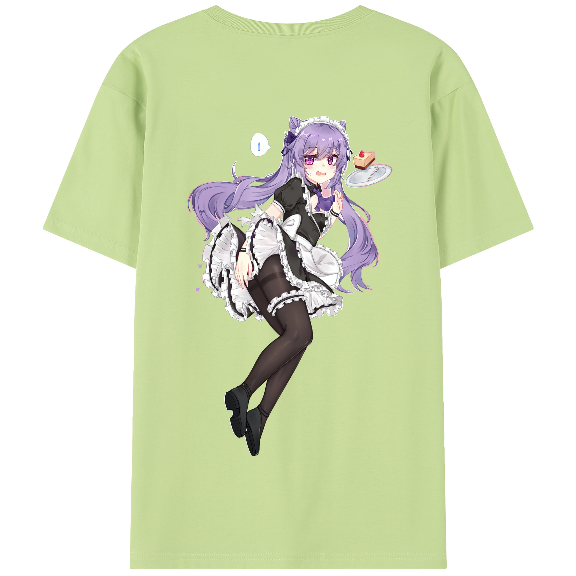 げんし神 刻晴 こくせい genshin Kokusei 綿100％半袖Tシャツ（背面プリント）